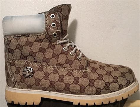 gucci print timberlands|custom gucci timberland boots.